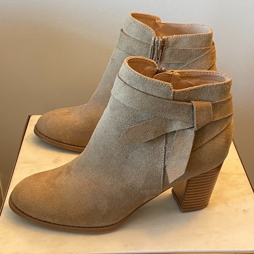 PiePieBuy Faux Suede Ankle Boots - 7 1/2